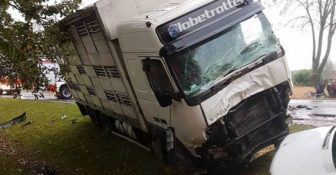 WYpadek Busa i ciężarówki